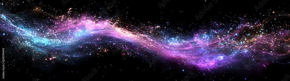 Obraz premium Cosmic Nebula Formation in Deep Space