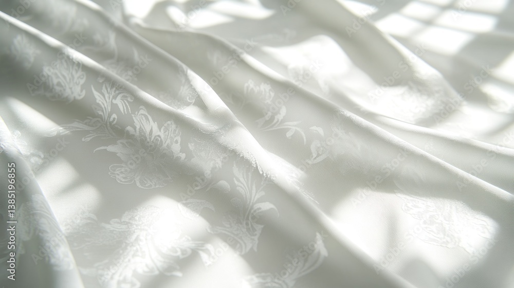Obraz premium White Fabric Draped in Sunlight