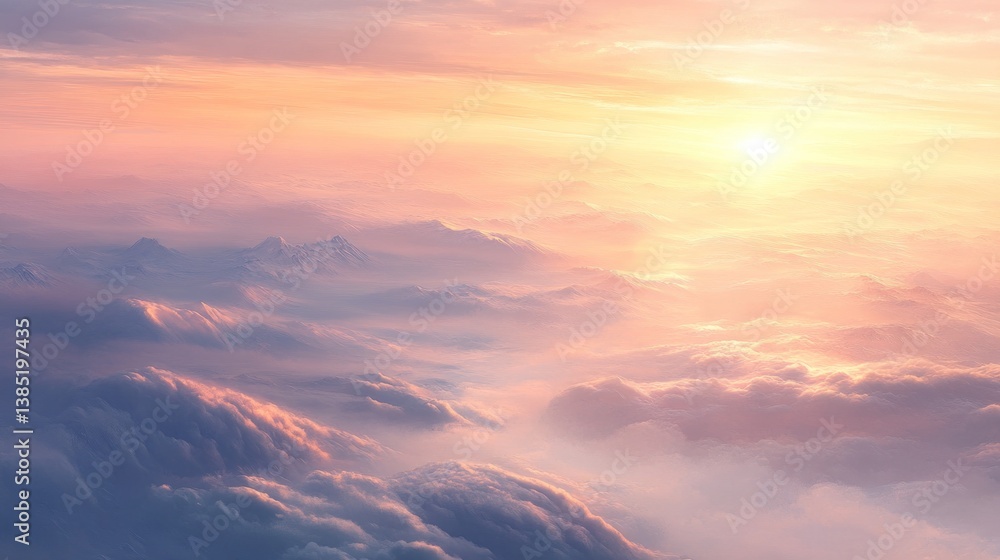 Sunrise over Mountain Clouds Sunrise over Mountain Clouds