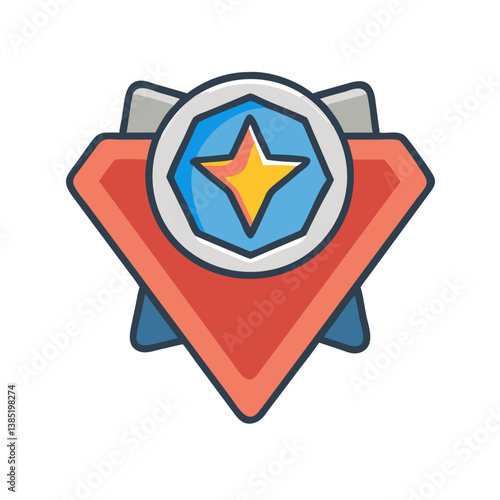  Icon of Heroic Badge for Achievements