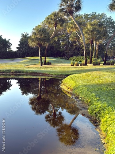 Gorgeous grounds at Boca West.  Golf course, lake, manicured greens.  Perfect for a round of golfing among a scenic, beautifully landscaped background. Robust, exceptional modern luxury amenities.