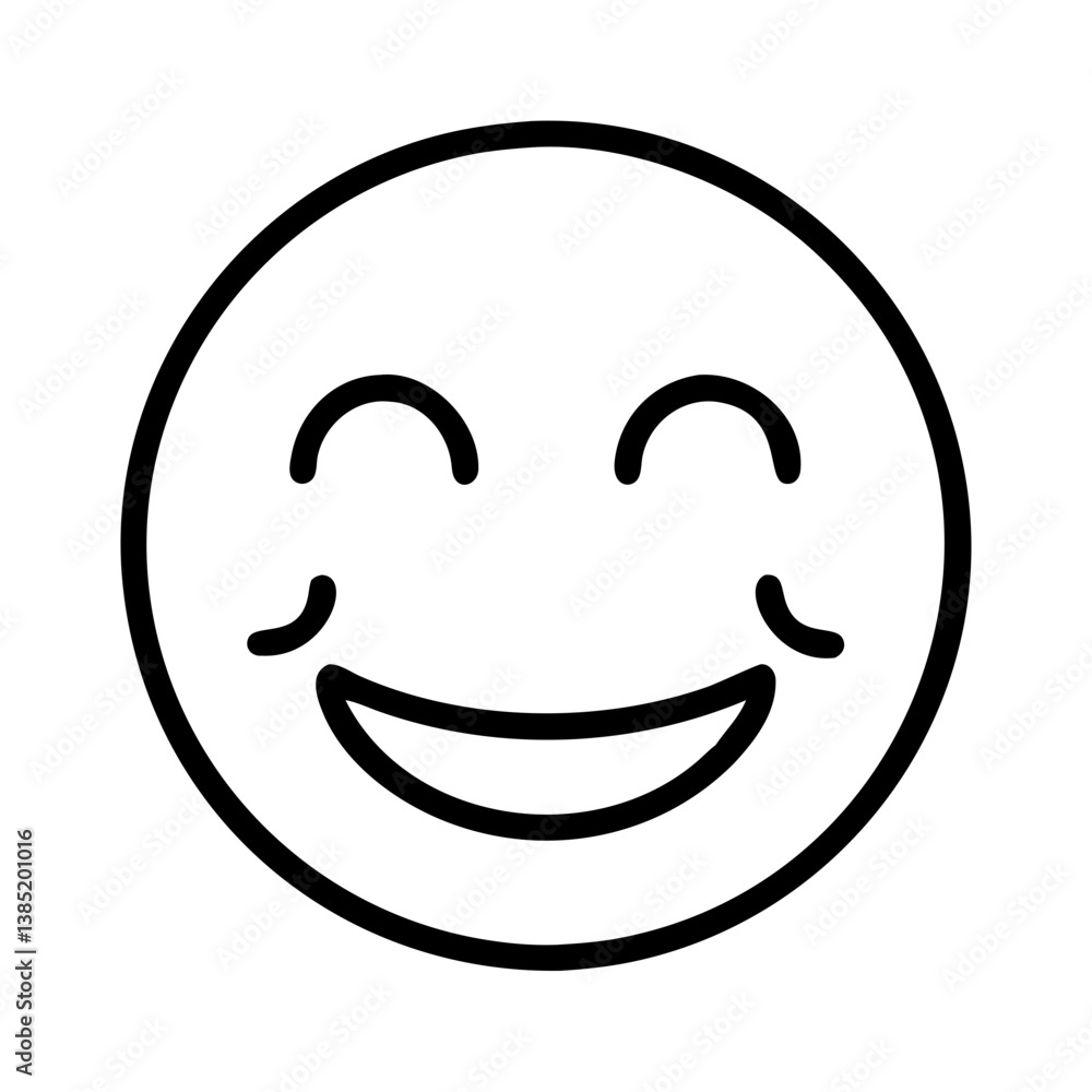 Download cute smiling face emoji vector illustration for graphic design and social media marketing content needs Download cute smiling face emoji vector illustration for graphic design and social media marketing content needs