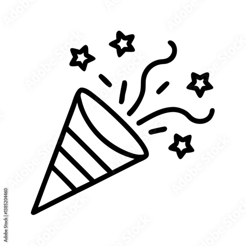 conffeti icon flat vector