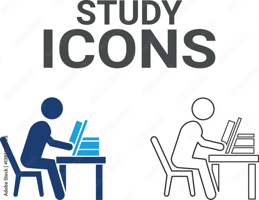 Study icons. It contains classroom, student, and teacher icons. Education and knowledge symbol. Solid icons vector collection. Study icons. It contains classroom, student, and teacher icons. Education and knowledge symbol. Solid icons vector collection.