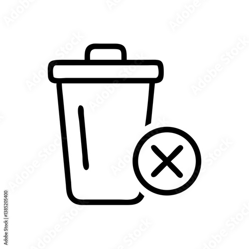 delete icon flat vector