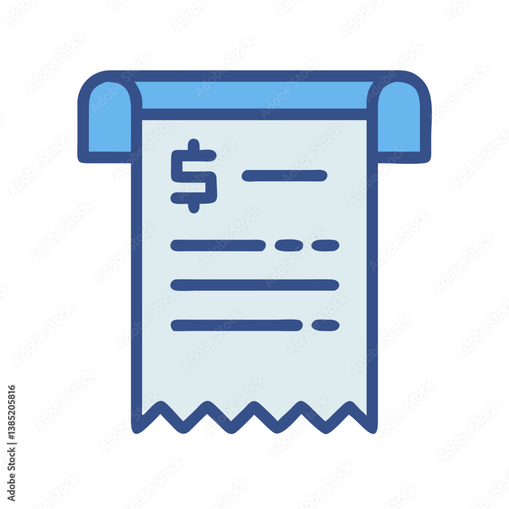 Stylish Receipt for Financial Transactions Stylish Receipt for Financial Transactions