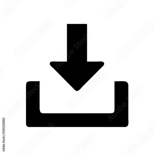download icon flat vector