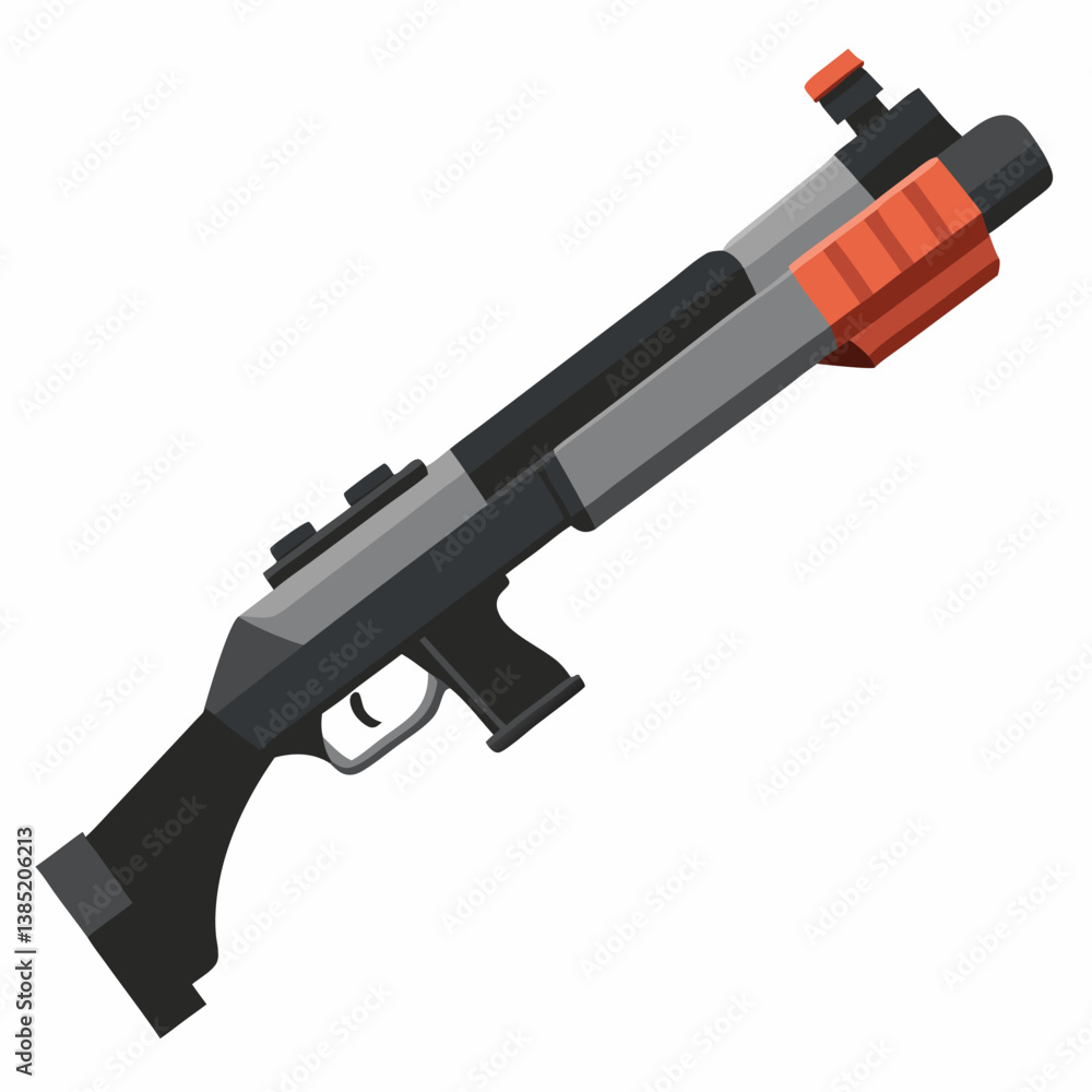 A firearm equipped with a laser sight, showcasing the device's sleek design and functionality. A firearm equipped with a laser sight, showcasing the device's sleek design and functionality.