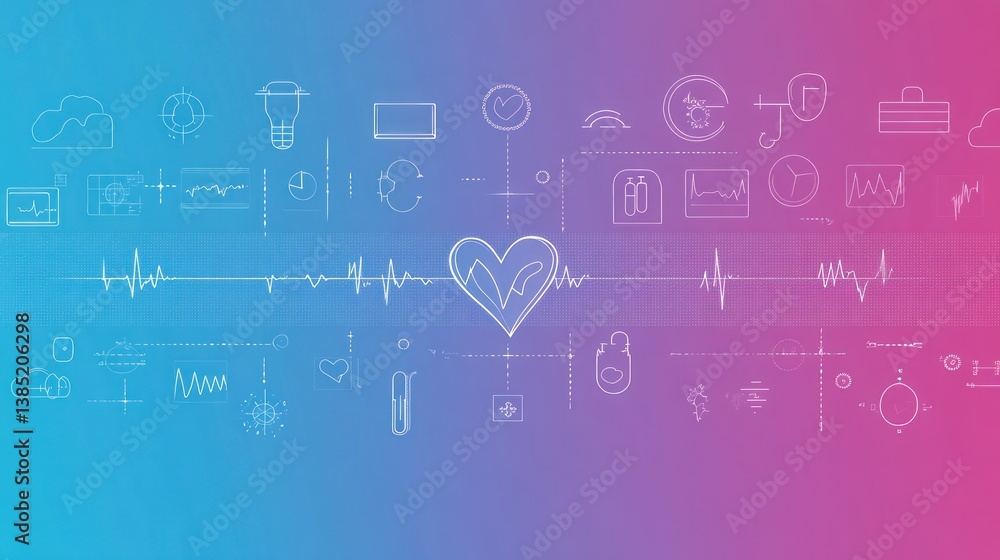 Abstract health technology concept Abstract health technology concept