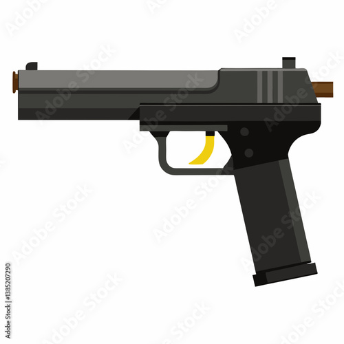 A firearm displayed against a plain white background, emphasizing its shape and design.