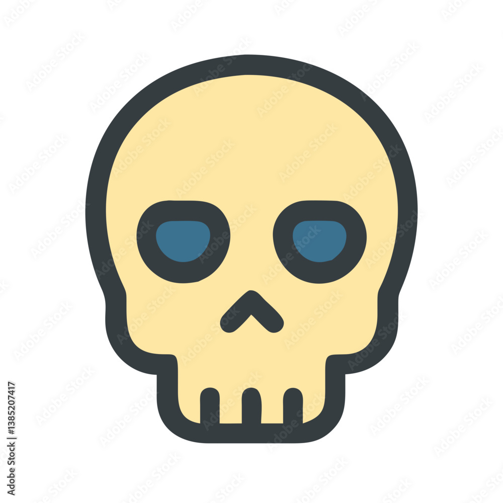 Fototapeta premium Creative Skull Icon for Unique Expressions