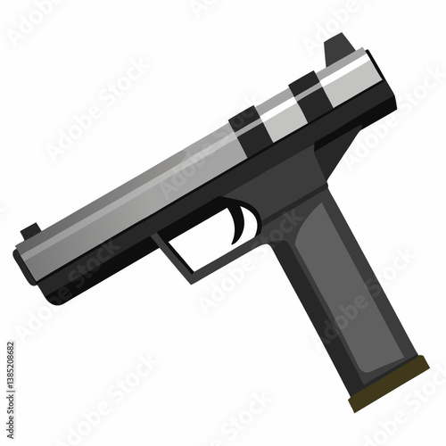 A firearm displayed against a plain white background, emphasizing its shape and design.