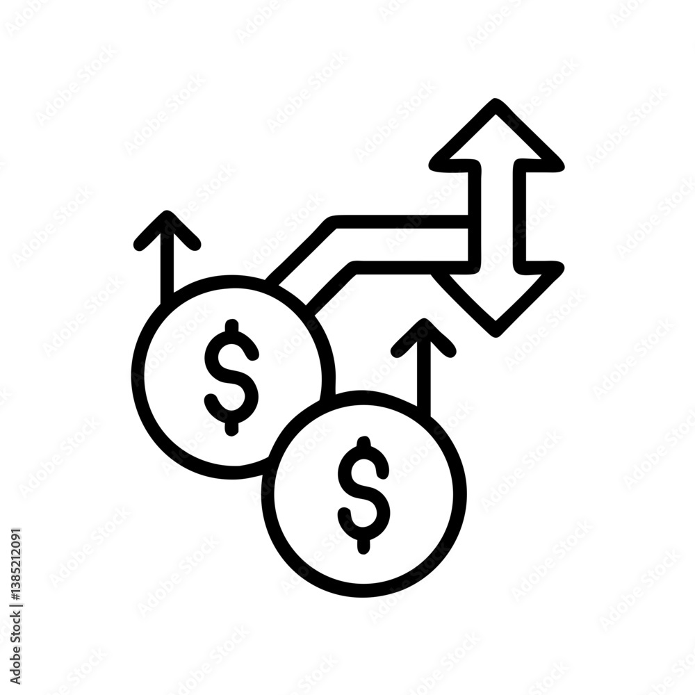 finance icon flat vector finance icon flat vector