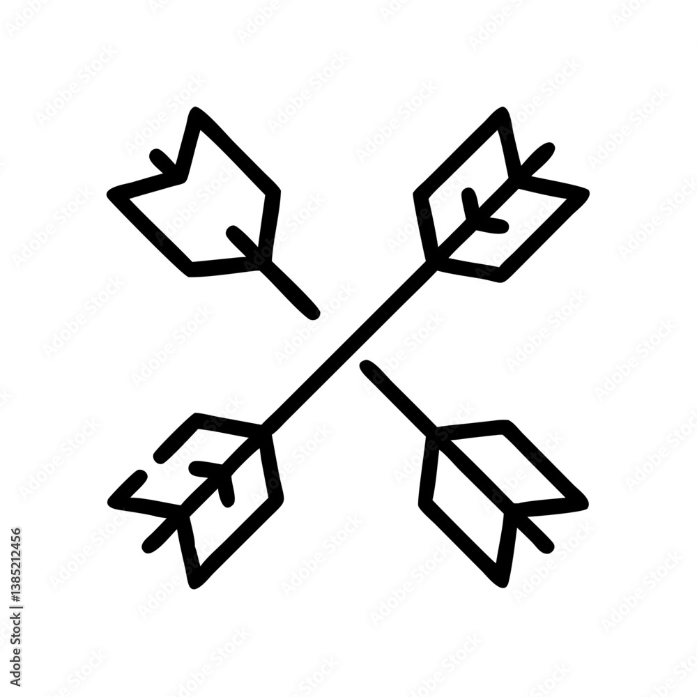 fleche icon flat vector