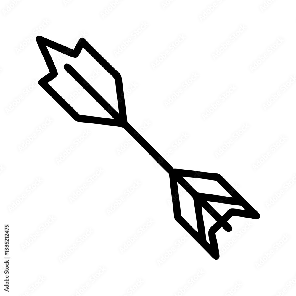 fleche icon flat vector