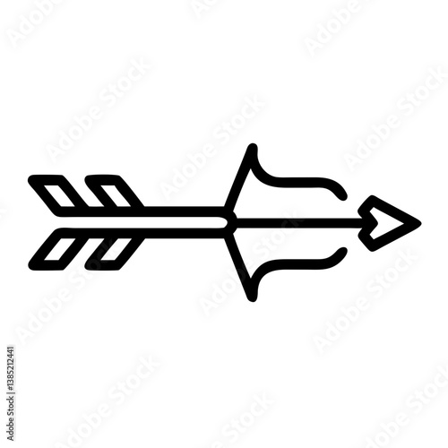 fleche icon flat vector