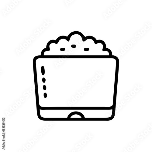 hbo max icon flat vector