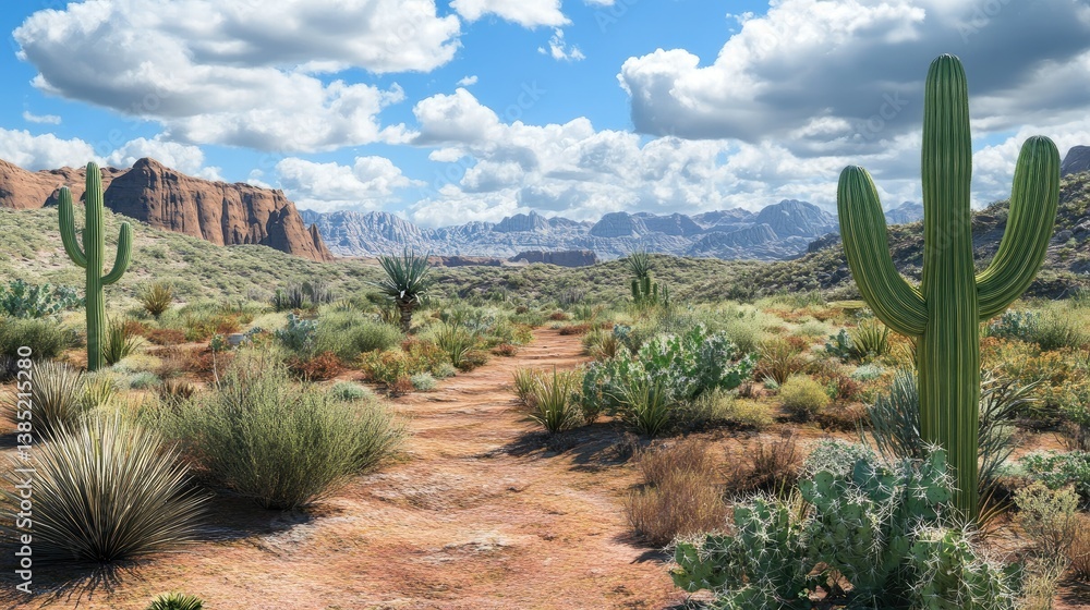 Fototapeta premium Beautiful desert landscape