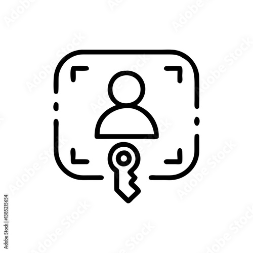 kyc icon flat vector
