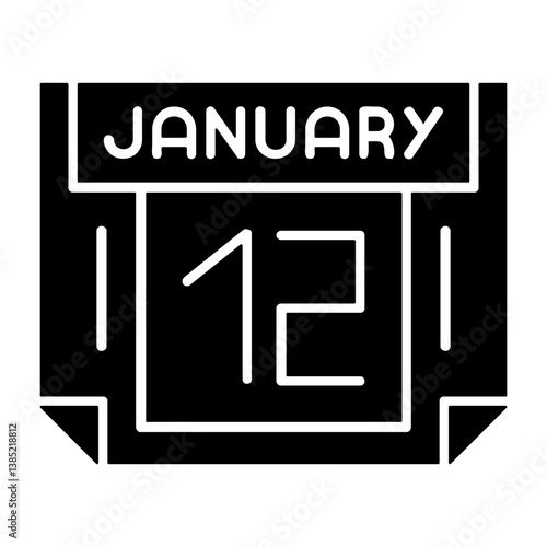 12 January Solid Style Icon