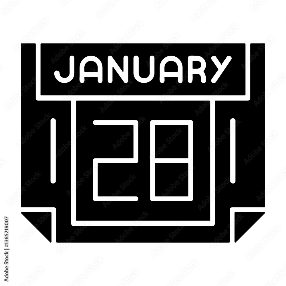 28 January Solid Style Icon 28 January Solid Style Icon