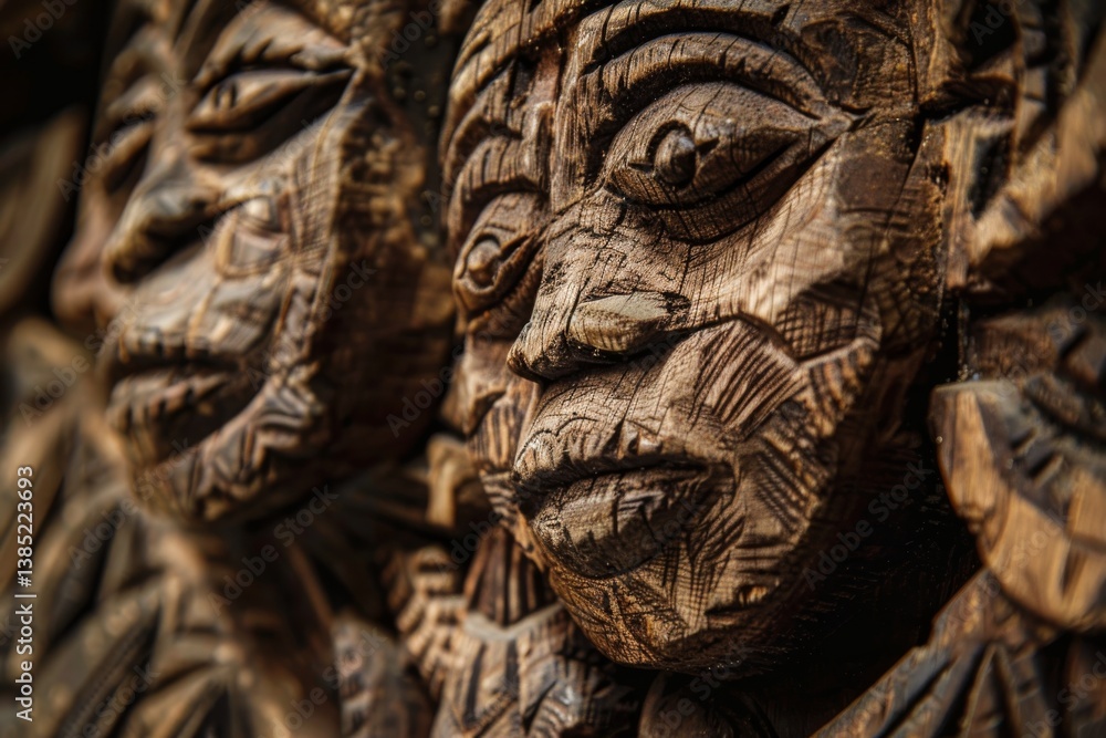 Intricate Wooden Carvings for Unity Day Intricate Wooden Carvings for Unity Day