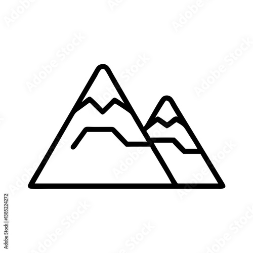 mtn icon flat vector