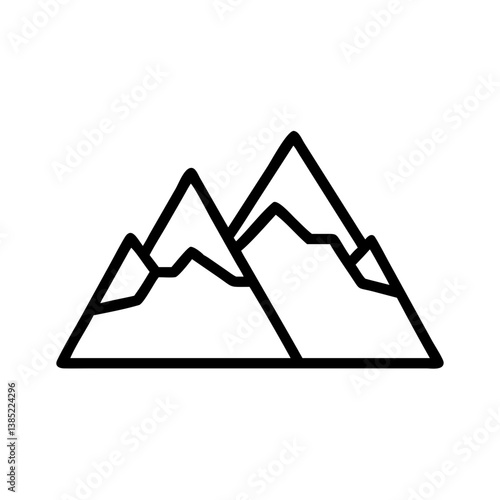 mtn icon flat vector