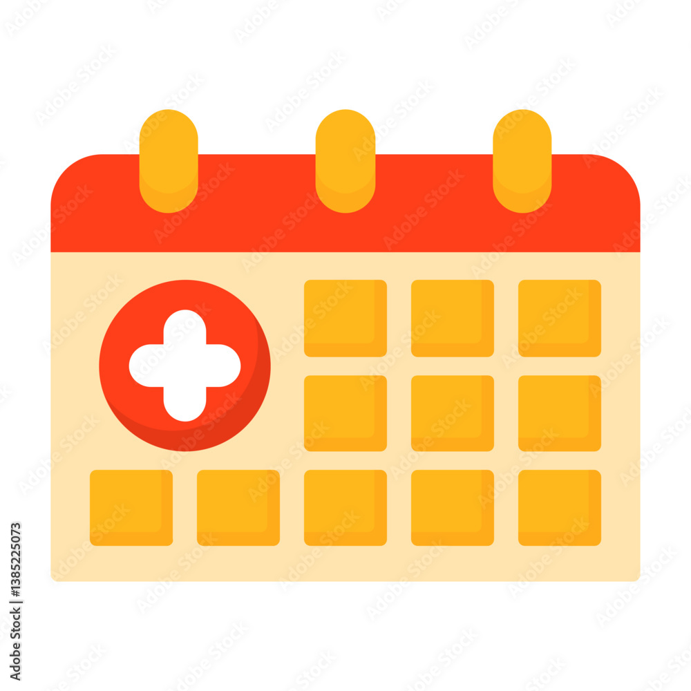 Obraz premium Calendar Flat Style Icon