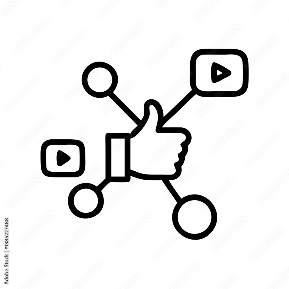 social media icon flat vector social media icon flat vector