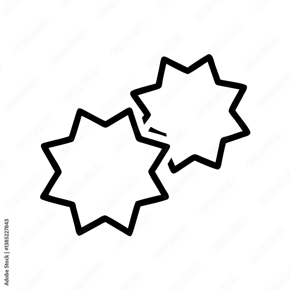 stickers icon flat vector stickers icon flat vector