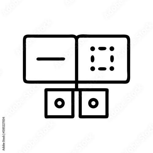 storyboarding icon flat vector
