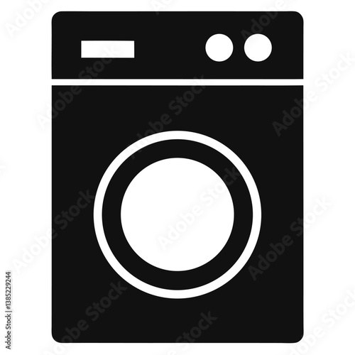 Modern Clothes Dryer Icon Efficient Laundry Appliance Symbol