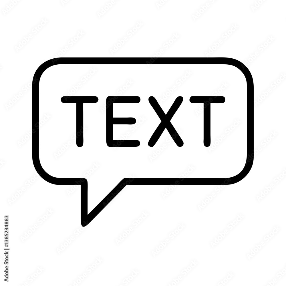 text icon flat vector text icon flat vector