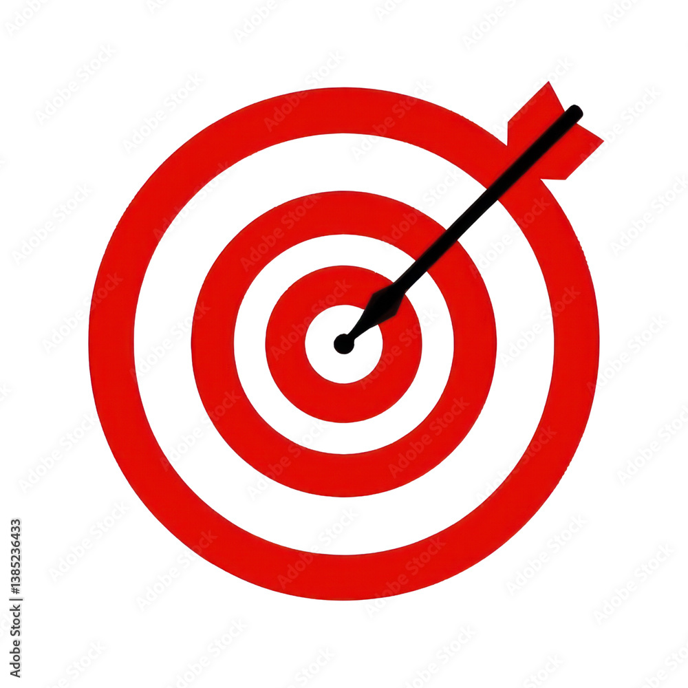 Red Arrow Aim To Business Target Goal Hit Success Center Accuracy Competition Symbol Or Strategy Dartboard And Winner Bullseye Archery Isolated On Transparent Background , Generative AI Red Arrow Aim To Business Target Goal Hit Success Center Accuracy Competition Symbol Or Strategy Dartboard And Winner Bullseye Archery Isolated On Transparent Background , Generative AI