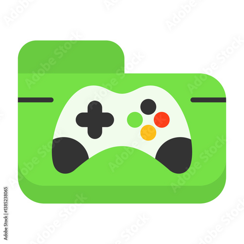 Games Flat Style Icon