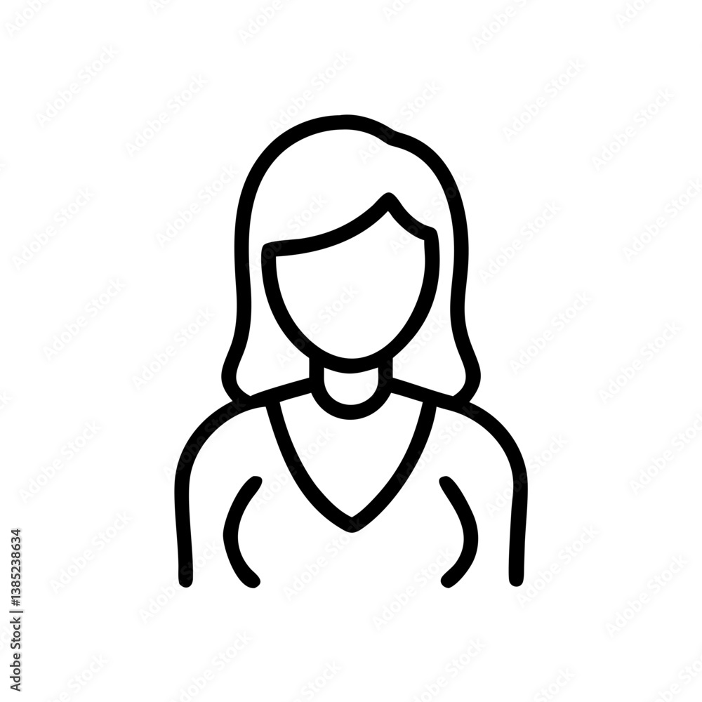 Obraz premium woman flat vector