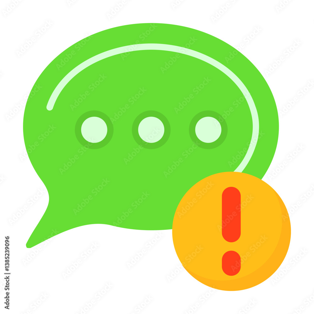 Fototapeta premium Chat message Flat Style Icon