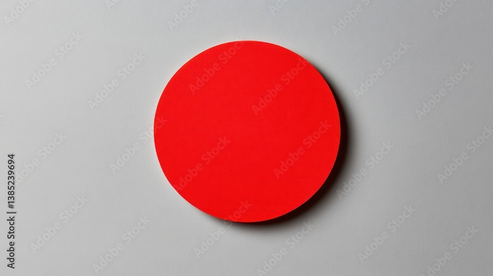 Red circle on gray background, minimal design, simple shape, graphic element, website background Red circle on gray background, minimal design, simple shape, graphic element, website background