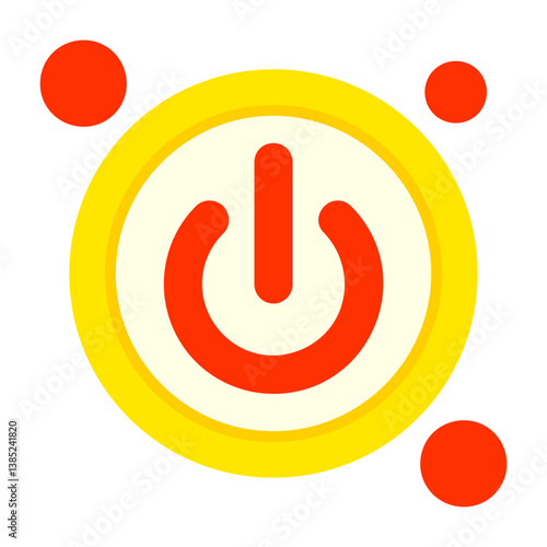 Power Button Flat Style Icon