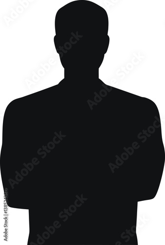silhouette of a man in profile