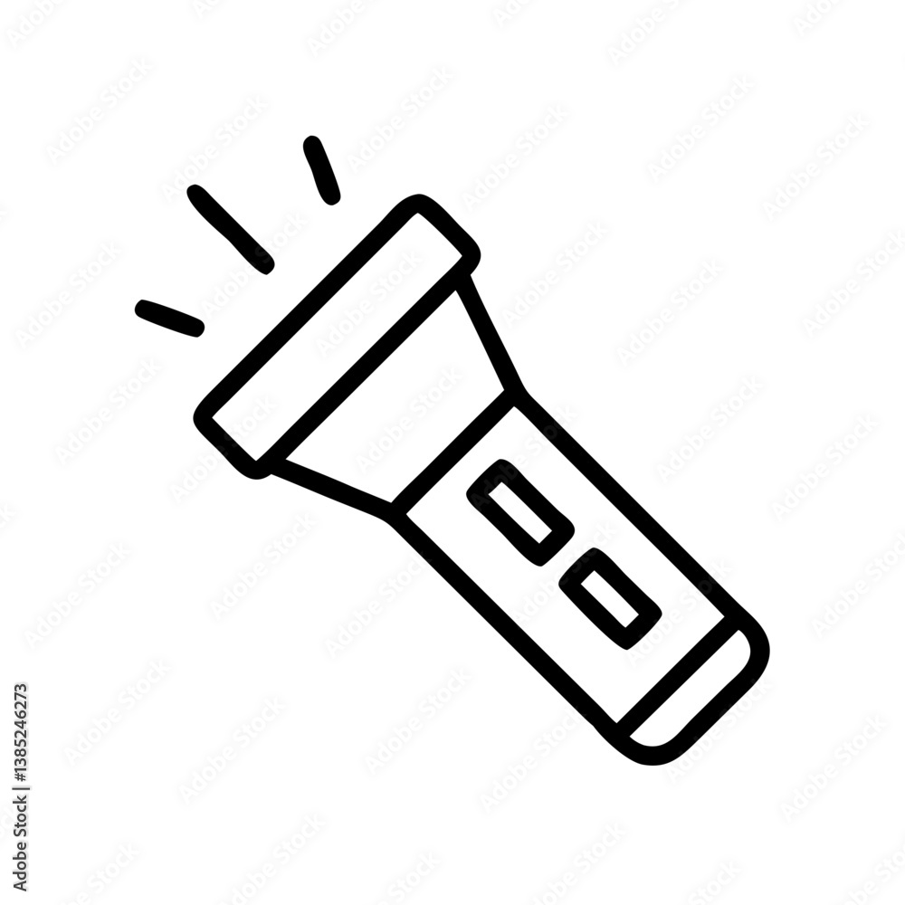 flashlight flat vector flashlight flat vector