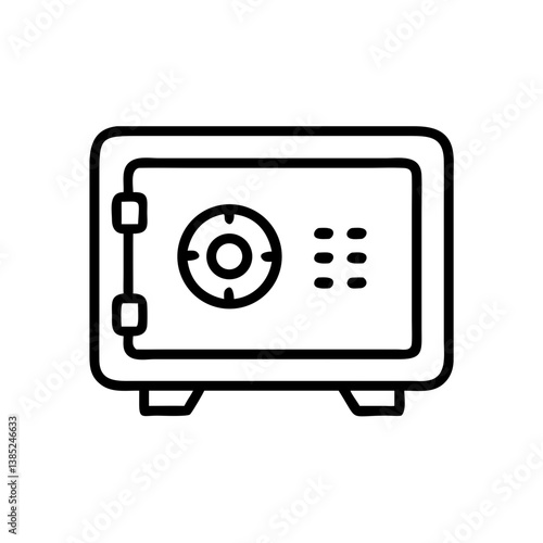 safebox flat vector