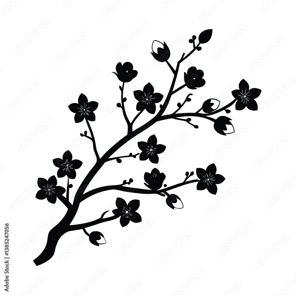 Naklejka premium branch of a tree with berries