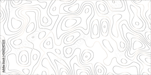 Elevation line design inspired by geography and topographic map illustration

