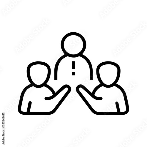 guidance flat vector