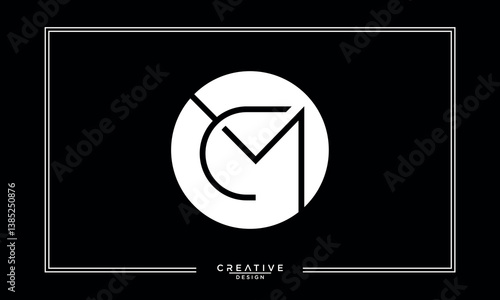 CM, MC, C, M, Abstract Letters Logo Monogram