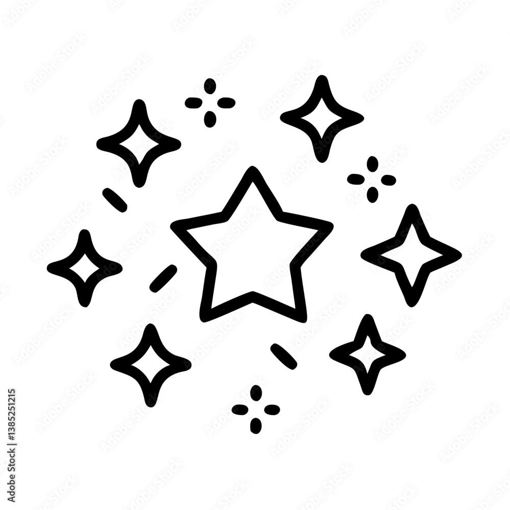 starry-sky flat vector starry-sky flat vector