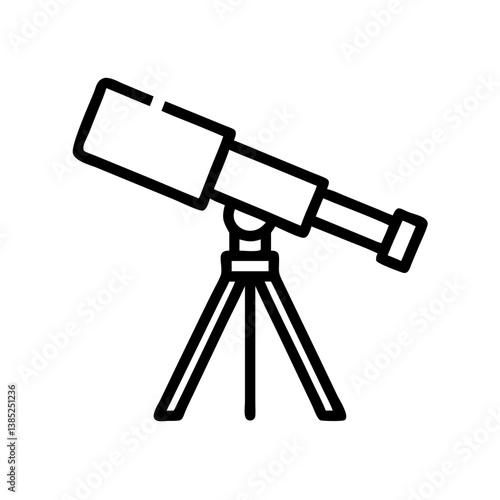 telescope flat vector