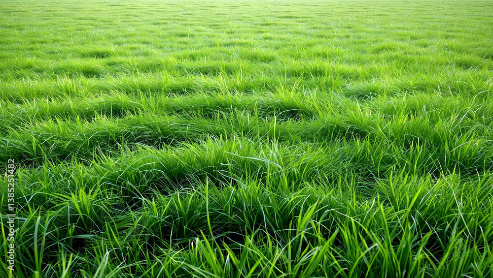 Expansive green grassfield evoking calm and tranquility Expansive green grassfield evoking calm and tranquility